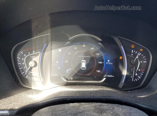 5NMS33AD9LH180814 2020 HYUNDAI SANTA Black ხელსაწყოთა პანელის ხედი