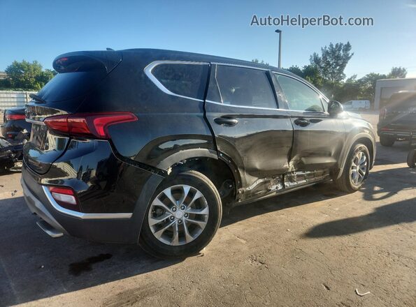 5NMS33AD9LH190386 2020 HYUNDAI SANTA Черный Задняя правая четверть