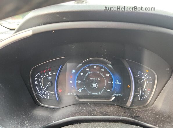 5NMS33ADXLH144985 2020 HYUNDAI SANTA White Instrument cluster view