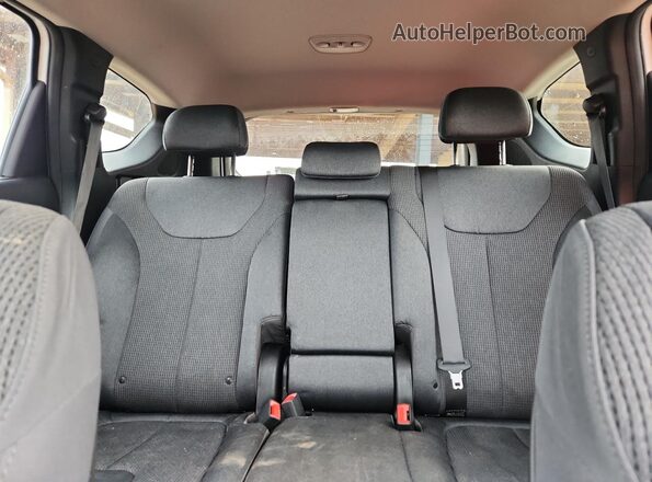 5NMS33ADXLH144985 2020 HYUNDAI SANTA White Rear seats view