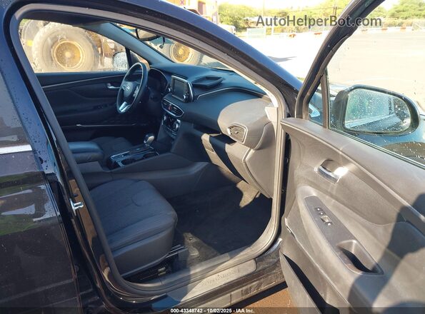 5NMS33ADXLH160023 2020 HYUNDAI SANTA FE Black წინა სალონის ხედი