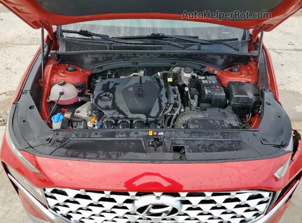 5NMS34AJ6MH357154 2021 HYUNDAI SANTA Red Շարժիչի բաժամունքի տեսք