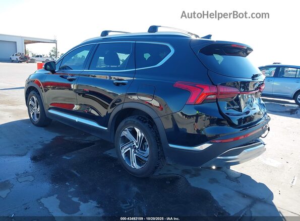 5NMS34AJ6NH405656 2022 HYUNDAI SANTA FE Black Trasero izquierdo