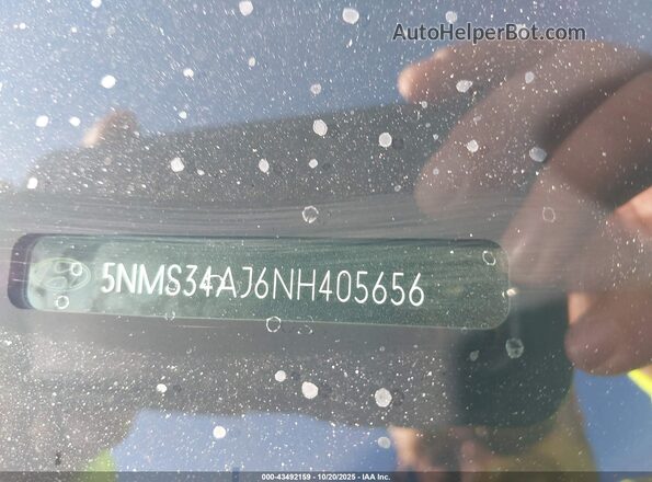 5NMS34AJ6NH405656 2022 HYUNDAI SANTA FE Black 