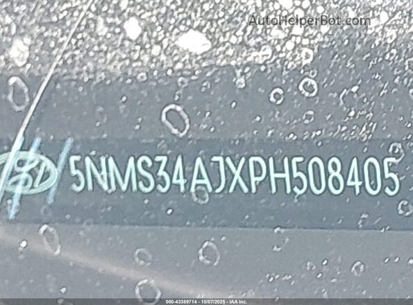 5NMS34AJXPH508405 2023 HYUNDAI SANTA FE Gray 