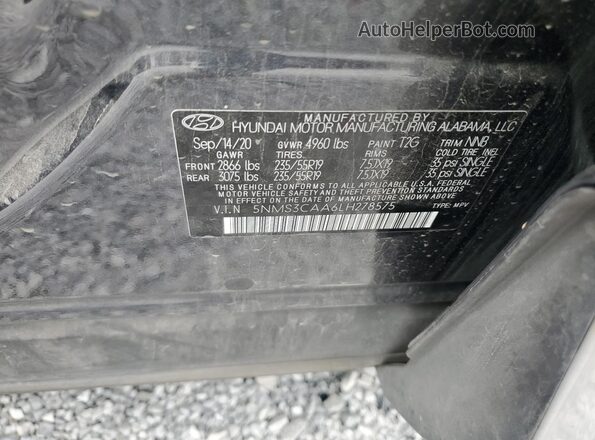 5NMS3CAA6LH278575 2020 HYUNDAI SANTA Серый Панорамный вид салона 360°