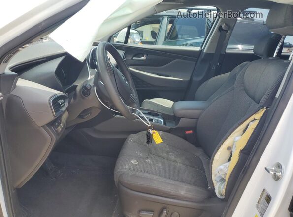 5NMS3CAD1LH139710 2020 HYUNDAI SANTA White წინა სალონის ხედი