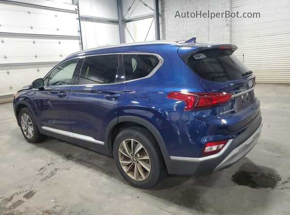 5NMS3CAD1LH156104 2020 HYUNDAI SANTA Blue Задня ліва чверть