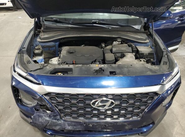 5NMS3CAD1LH156104 2020 HYUNDAI SANTA Blue Вид підкапотного простору