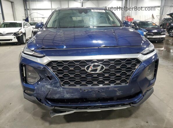 5NMS3CAD1LH156104 2020 HYUNDAI SANTA Blue Вид спереду