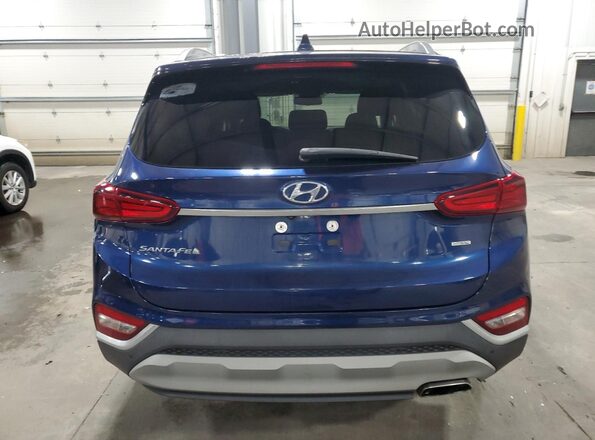 5NMS3CAD1LH156104 2020 HYUNDAI SANTA Blue Вид ззаду
