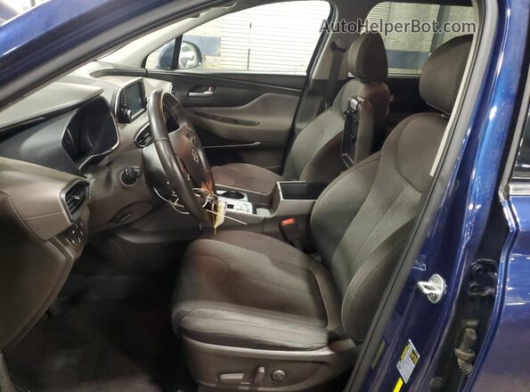 5NMS3CAD1LH156104 2020 HYUNDAI SANTA Blue Вид салону спереду