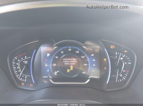 5NMS3CAD1LH220187 2020 HYUNDAI SANTA FE Черный Вид задних сидений