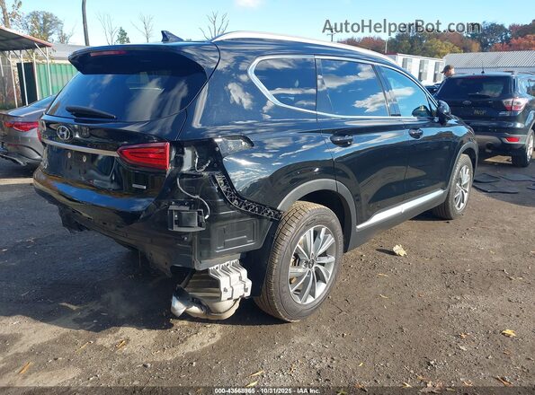 5NMS3CAD3LH193414 2020 HYUNDAI SANTA FE Black Trasero derecho