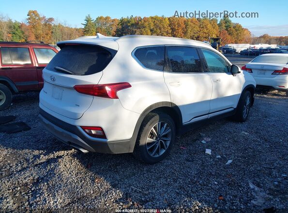 5NMS3CAD4KH059848 2019 HYUNDAI SANTA FE Белый Задняя правая четверть