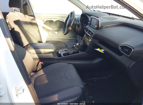 5NMS3CAD4KH059848 2019 HYUNDAI SANTA FE Белый Вид салона спереди