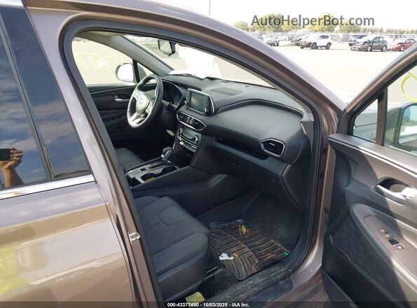 5NMS3CAD9LH163088 2020 HYUNDAI SANTA FE Brown Front interior view