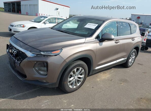 5NMS3CAD9LH163088 2020 HYUNDAI SANTA FE Brown Front left