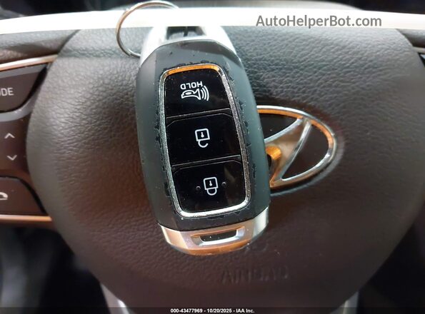 5NMS3CAD9LH304449 2020 HYUNDAI SANTA FE Black Widok deski rozdzielczej