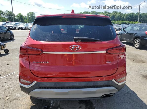 5NMS3CADXLH238543 2020 HYUNDAI SANTA Red Vista trasera