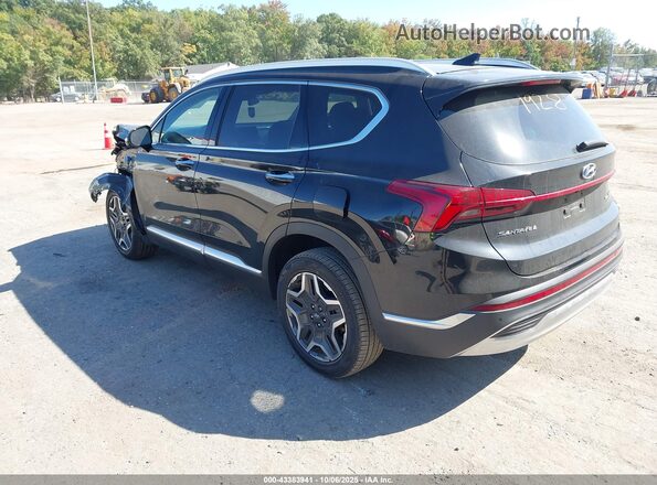 5NMS3DA10PH011928 2023 HYUNDAI SANTA FE HYBRID Black Rear left