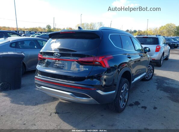 5NMS3DA10PH024131 2023 HYUNDAI SANTA FE HYBRID Black უკანა მარჯვენა