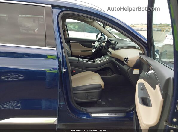 5NMS3DA13PH004696 2023 HYUNDAI SANTA FE HYBRID Синий Вид салона спереди
