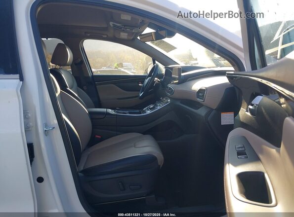 5NMS3DA13PH018601 2023 HYUNDAI SANTA FE HYBRID Белый Вид салона спереди