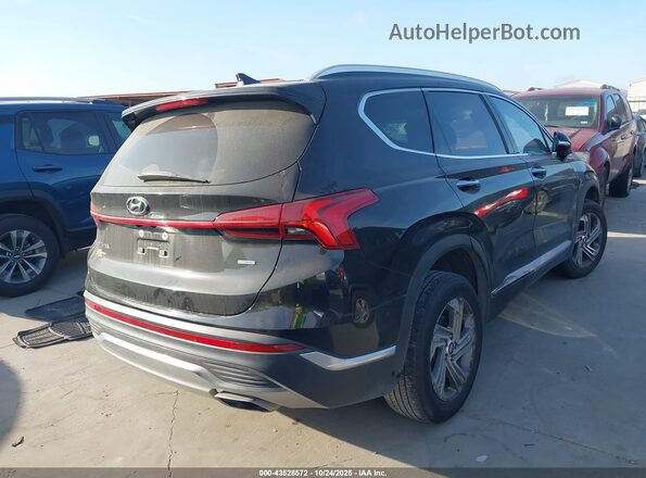 5NMS3DAJ3NH445581 2022 HYUNDAI SANTA FE Черный Задняя правая четверть