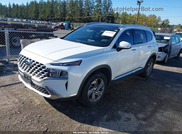 5NMS3DAJ5MH313016 2021 HYUNDAI SANTA FE White Vista tres cuartos delantera izquierda