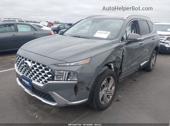 5NMS3DAJ6MH372172 2021 HYUNDAI SANTA FE Серый Передняя левая четверть