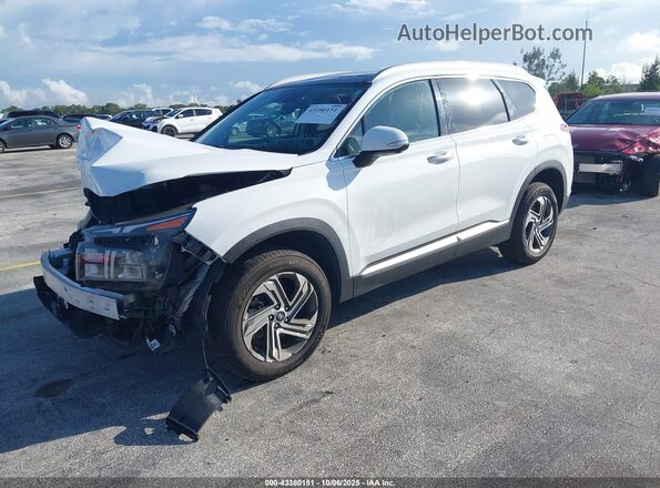5NMS3DAJ6PH533687 2023 HYUNDAI SANTA FE White წინა მარცხენა ხედი სამი მეოთხედიდან
