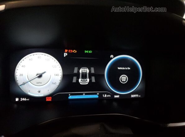 5NMS3DAJ8PH519919 2023 HYUNDAI SANTA Серебряный Вид щитка приборов