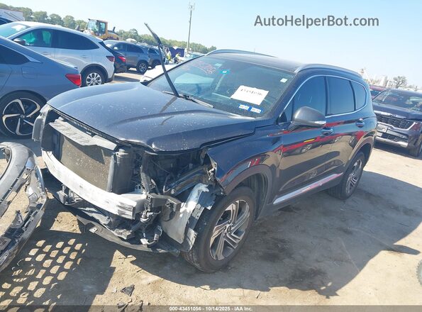 5NMS3DAJXNH406955 2022 HYUNDAI SANTA FE Black Передня ліва чверть