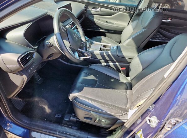 5NMS44AL8MH312599 2021 HYUNDAI SANTA Blue Vista interior delantera