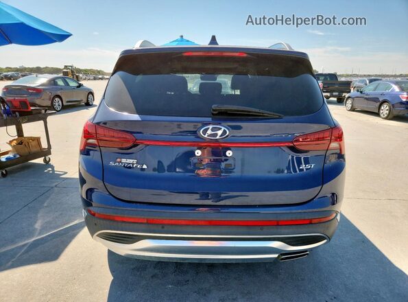 5NMS44AL8MH312599 2021 HYUNDAI SANTA Blue Vista trasera