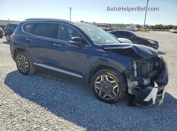5NMS44AL8MH323554 2021 HYUNDAI SANTA Blue 
