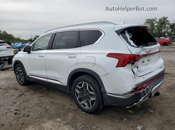 5NMS44AL9MH318895 2021 HYUNDAI SANTA White Задня ліва чверть