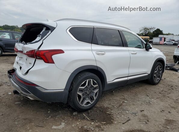 5NMS44AL9MH318895 2021 HYUNDAI SANTA White Задня права чверть