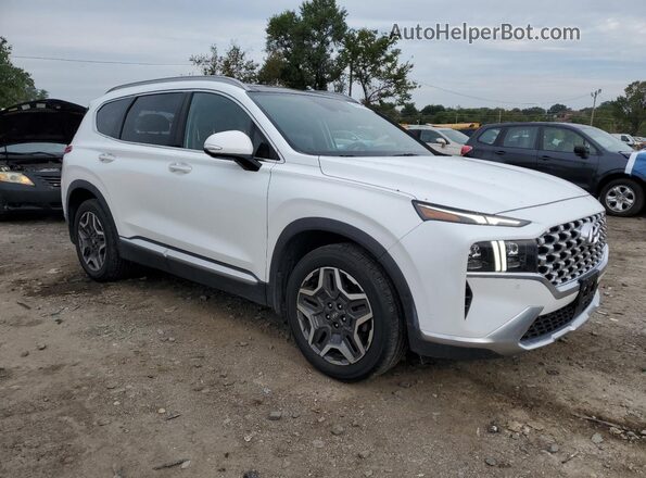 5NMS44AL9MH318895 2021 HYUNDAI SANTA White Передня права чверть