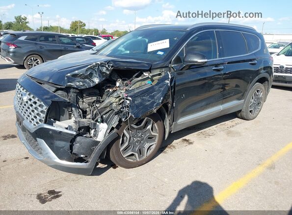 5NMS44AL9NH450251 2022 HYUNDAI SANTA FE Черный Передняя левая четверть