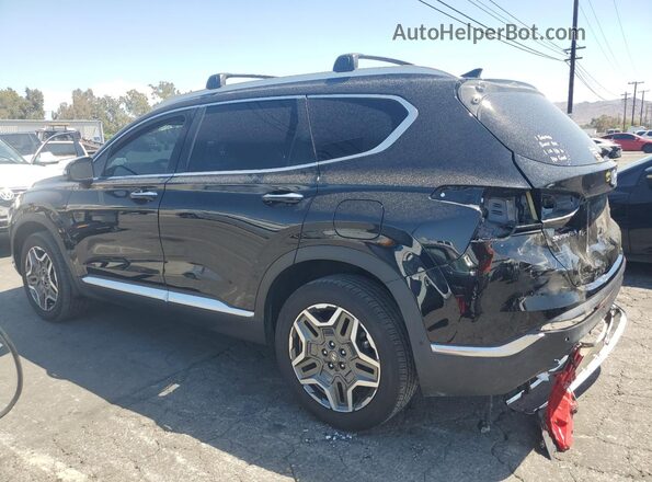 5NMS4DAL0NH386813 2022 HYUNDAI SANTA Black Trasero izquierdo