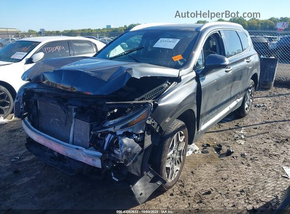 5NMS4DAL2NH423201 2022 HYUNDAI SANTA FE Gray Առջևի ձախ երեք քառորդ տեսարան