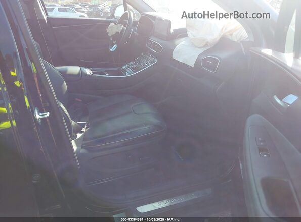 5NMS4DAL5MH343275 2021 HYUNDAI SANTA FE Black Widok wnętrza z przodu
