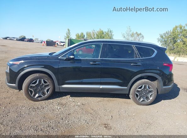 5NMS4DAL5MH343275 2021 HYUNDAI SANTA FE Black Widok wnętrza z tyłu