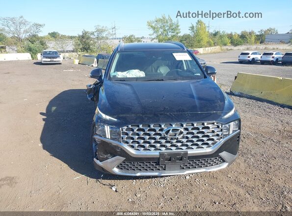 5NMS4DAL5MH343275 2021 HYUNDAI SANTA FE Black Widok zestawu wskaźników