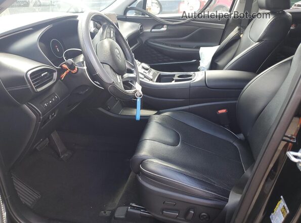 5NMS4DAL6MH343818 2021 HYUNDAI SANTA Черный Вид салона спереди