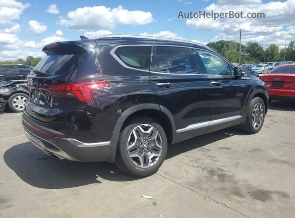 5NMS4DAL6MH343818 2021 HYUNDAI SANTA Черный Задняя правая четверть
