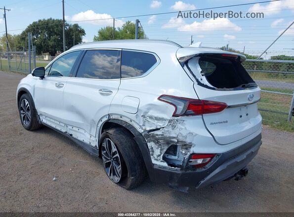 5NMS53AA4LH183457 2020 HYUNDAI SANTA FE Белый Задняя левая четверть