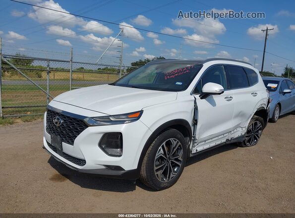 5NMS53AA4LH183457 2020 HYUNDAI SANTA FE Белый Передняя левая четверть
